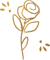 Golden rose artwork by Carrie Schmitt